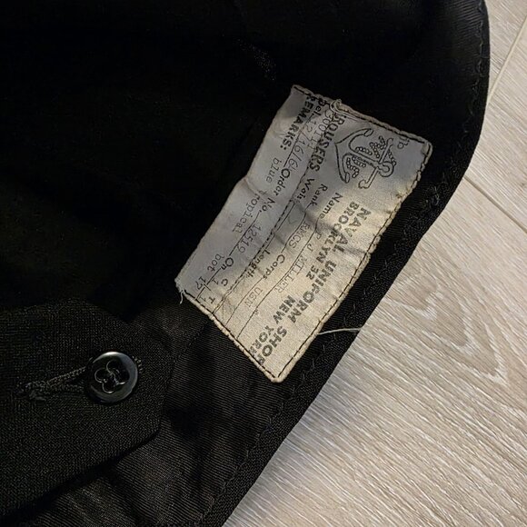 Vtg 60's US Navy Master Chief Petty Officer Dress Mystic Blue Pants Trouser READ - Picture 6 of 9